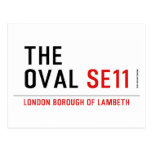 THE OVAL  Postcards