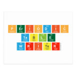 Periodic
 Table
 Writer  Postcards