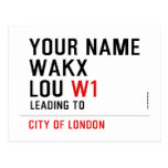 Your Name WAKX LOU  Postcards
