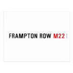 FRAMPTON ROW  Postcards