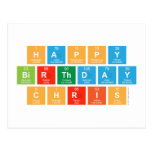 Happy
 Birthday 
 Chris  Postcards