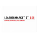 leathermarket St.  Postcards
