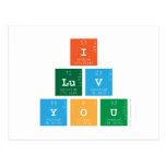 I 
 luv 
 You  Postcards