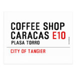 Coffee shop Caracas  Postcards