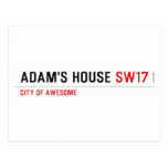 Adam's House  Postcards
