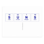 SUNS
   Postcards