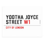 YOOTHA JOYCE Street  Postcards