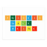 Periodic
 Table
 Writer  Postcards