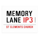 mEMORY LANE  Postcards