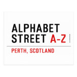 Alphabet  Street  Postcards