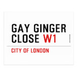 GAY GINGER CLOSE  Postcards
