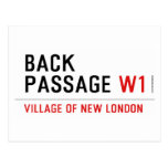 Back Passage  Postcards