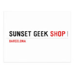 SUNSET GEEK  Postcards