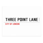 THREE POINT LANE  Postcards