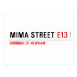 MIMA STREET  Postcards