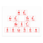 we 
 are the
 best 
 solution  Postcards
