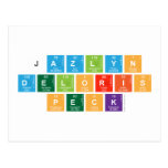 jazlyn
 Deloris
 Peck  Postcards