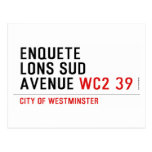 enquete  lons sud  avenue  Postcards
