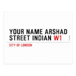 Your Name Arshad  Street Indian  Postcards