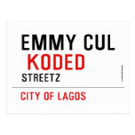 EMMY CUL   Postcards