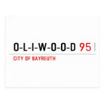 O-L-I-W-O-O-D  Postcards