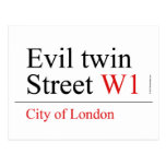 Evil twin Street  Postcards