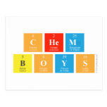 Chem
 Boys  Postcards