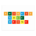 Periodic
 Table
 Writer  Postcards