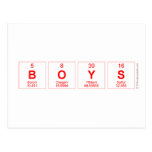 boys  Postcards