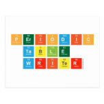 Periodic
 Table
 Writer  Postcards
