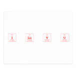 I Lu V U  Postcards