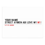 Your Name Street aymen abi love w1  Postcards