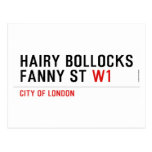 hairy bollocks fanny st  Postcards