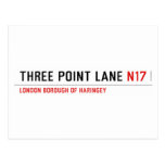 THREE POINT LANE  Postcards