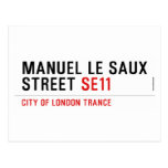 Manuel le Saux Street  Postcards