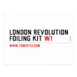London revolution foiling Kit  Postcards
