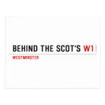 Behind the scot's  Postcards