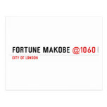 FORTUNE MAKOBE  Postcards