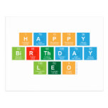 happy 
 birthday 
 LEO  Postcards