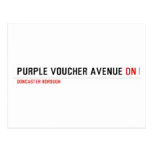 purple voucher avenue  Postcards
