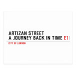 Artizan STREET A journey back in time  Postcards