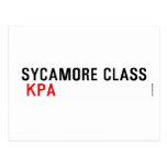 SYCAMORE CLASS   Postcards