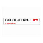 English 3rd grade  Postcards