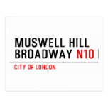 MUSWELL HILL BROADWAY  Postcards