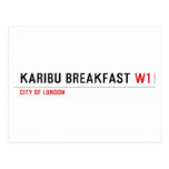 karibu breakfast  Postcards