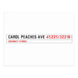 CAROL PEACHES AVE  Postcards