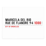 Maricela del Rio Rue de Flandre 94  Postcards