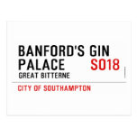 Banford's Gin  Palace  Postcards