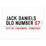 Jack Daniels Old Number  Postcards