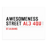 awesomeness street  Postcards